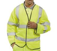 Beeswift High Visibility Long Sleeve Jerkin Saturn Yellow XL PKJENGXL