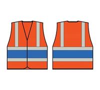Beeswift High Visibility Orange Vest With Royal Band XL