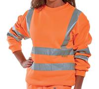 HI-VISIBILITY SWEATSHIRT ORANGE XL