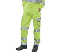 Beeswift High Visibility Trousers Saturn Yellow/Navy Blue 38T CARC5SYN38T