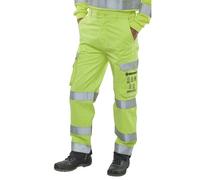 Beeswift High Visibility Trousers Saturn Yellow/Navy Blue 40T CARC5SYN40T