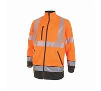 Beeswift High Visibility Two Tone Softshell Jacket Orange/Black Large HVTT040ORBLL