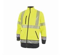 Beeswift High Visibility Two Tone Softshell Jacket Saturn Yellow/Navy Large HVTT040SYNL