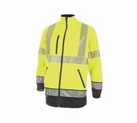 Beeswift High Visibility Two Tone Softshell Jacket Saturn Yellow/Navy Medium HVTT040SYNM