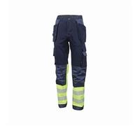 Beeswift High Visibility Two Tone Trousers Saturn Yellow / Navy 32T