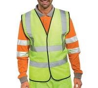 Beeswift High Visibility Waistcoat Full App G Saturn Yellow Medium