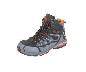 Beeswift Hiker S3 Safety Boots 1 Pair Composite Black/Orange 12 CF3512