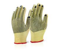BeeSwift KGMWD08 Click Kutstop Gloves Kevlar M/W Dotted Size 8