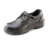 Beeswift Ladies Dual Density PU S1 Lace Up Shoe 1 Pair Black 06.5