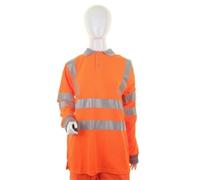 Beeswift Ladies High Visibility Long Sleeve Polo Shirt