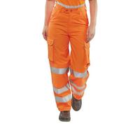 Beeswift Ladies Rail Spec Trousers Orange 30 LRST30