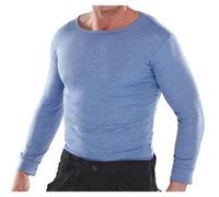 LONG SLEEVE THERMAL VEST BLUE L