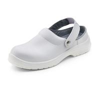 Beeswift Micro-Fibre Slipper Steel Toe Cap 1 Pair White 07