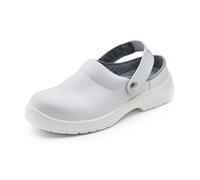 Beeswift Micro-Fibre Slipper Steel Toe Cap 1 Pair White 07