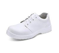 Beeswift Micro-Fibre Steel Toe S2 Lace Up Shoe 1 Pair White Size 11