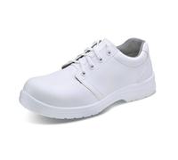Beeswift Micro-Fibre Steel Toe S2 Lace Up Shoe 1Pr White 6 CF82206