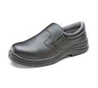 Beeswift Micro-Fibre Steel Toe S2 Slip-On Shoe 1Pr Black 7 CF83307