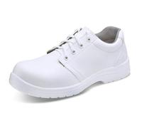 Beeswift Micro-Fibre Steel Toe S2 Lace Up Shoe 1 Pair White Size 11
