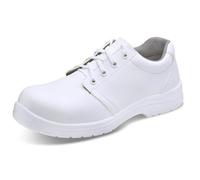 Beeswift Micro-Fibre Steel Toe S2 Lace Up Shoe 1 Pair White Size 5