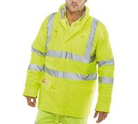 Beeswift MicroflexFire Retardant Anti-Static Padded Jacket Saturn Yellow L CFRLR3456SYL