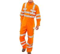 Beeswift Orange Arc Compliant Ris Coverall Orange 40
