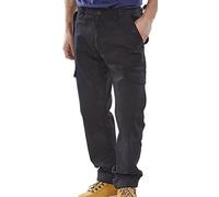 BeeSwift PCCTBL32 Poly-Cotton Workwear Pc Combat Trs Black 32