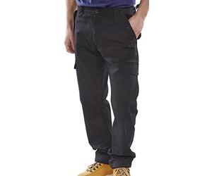 BeeSwift PCCTBL32 Poly-Cotton Workwear Pc Combat Trs Black 32