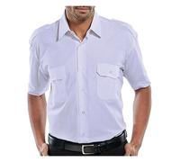 Beeswift Pilot Short Sleeve Shirt White 15 PSSSW15