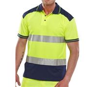 Beeswift PK Two Tone High Visibility Short Sleeve Polo Shirt