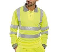 Beeswift Polo Shirt Long Sleeve Saturn Yellow Size XL BPKSLSENSYXL
