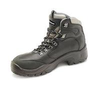Beeswift PU Rubber D-Ring S3 Steel Toe Cap Safety Boots 1Pr Black 5 CF62BL05