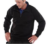 Beeswift Quarter Zip Sweatshirt Black L CLQZSSBLL