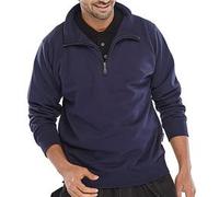 Beeswift Quarter Zip Sweatshirt Navy Blue M CLQZSSNM