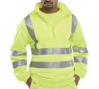 Beeswift Quarter Zipped Hi Vis Sweatshirt SYellow L BSZSSENSYL