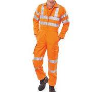 Beeswift Railspec Polycotton Coverall Orange 50 RSC50