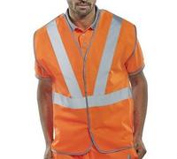 Beeswift Railspec Vest Polyester Orange XL RSV02PXL