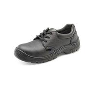 Beeswift Safety S1 Steel Toe Lace Up Leather Upper Shoe 1Pr Black 13 CF54BL13