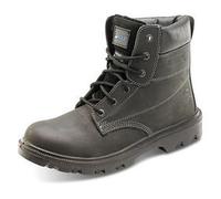 Beeswift Sherpa Dual Density 6 Inch S3 Lace Up Water Resistant Boots 1Pr Black 7 SBBL07
