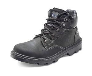 Beeswift Sherpa Dual Density S3 Leather Upper Mid Cut Boots Black 6.5