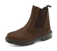 Beeswift Sherpa PU Rubber S3 Leather Upper Dealer Boots 1Pr Brown 12