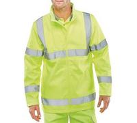 Beeswift Soft Shell Lightweight High Vis Jacket Saturn Yellow M