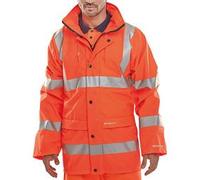 Beeswift Super B-Dri High Visibility Breathable Jacket Orange 3XL PUJ471OR3XL