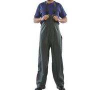 Beeswift Super B-Dri PU Bib Brace Olive Green L SBDBBOL