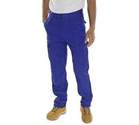 Beeswift Drivers Trousers Super Click Royal Blue Size 36