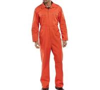 Beeswift Super Click Heavyweight Boilersuit Orange 38 PCBSHWOR38