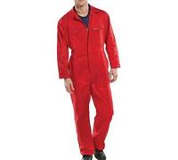 Beeswift Super Click Heavyweight Boilersuit Red 50 PCBSHWRE50