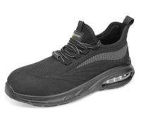 BEESWIFT Sutton Flyknit Composite Bubble Sole Safety Work Trainer S1PL Black 10