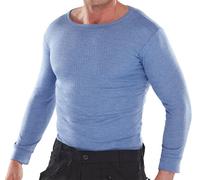 Beeswift Long Sleeve Thermal Vest Blue L