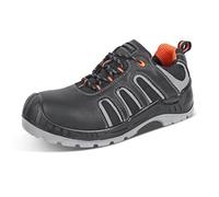 Beeswift Non-Metallic S3 Lace-up Water Resistant Trainer Black/Orange 12 - CF271