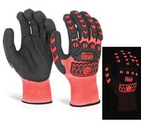 Beeswift Unisex Glovezilla Glow in the Dark Foam Nitrile Coated Gloves Gloves (pack of 1)